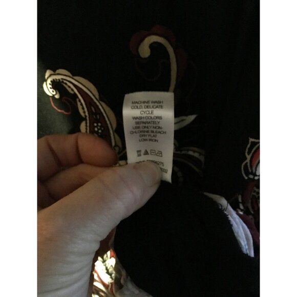 Jessica London Women's Paisley Print Tunic Dress 22/24 Black & Red - Picture 5 of 5